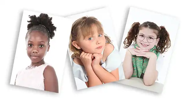 Young child performers represented by Kids Talent Agency